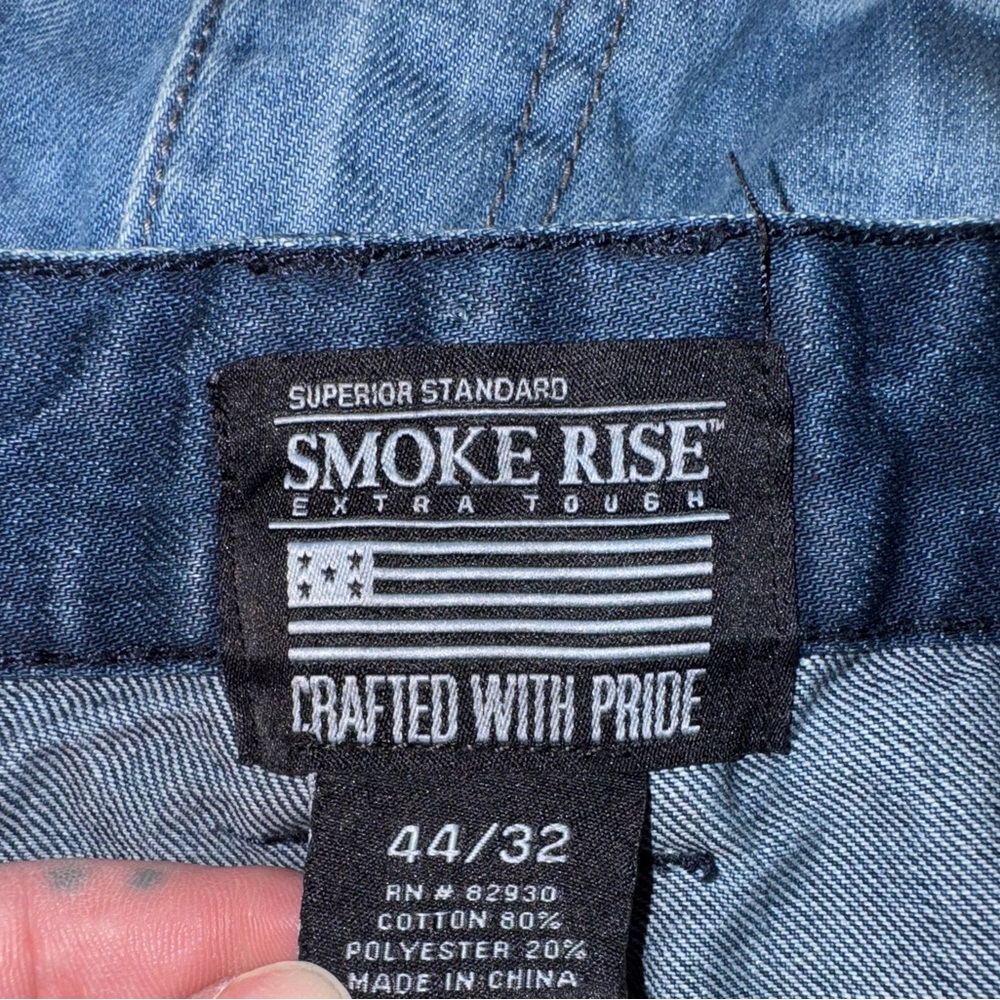 Smoke rise Ny Men's Distressed Blue Jeans - Picture 9 of 9